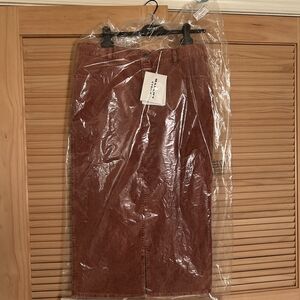 Isabel Marant Terracotta Pencil Skirt